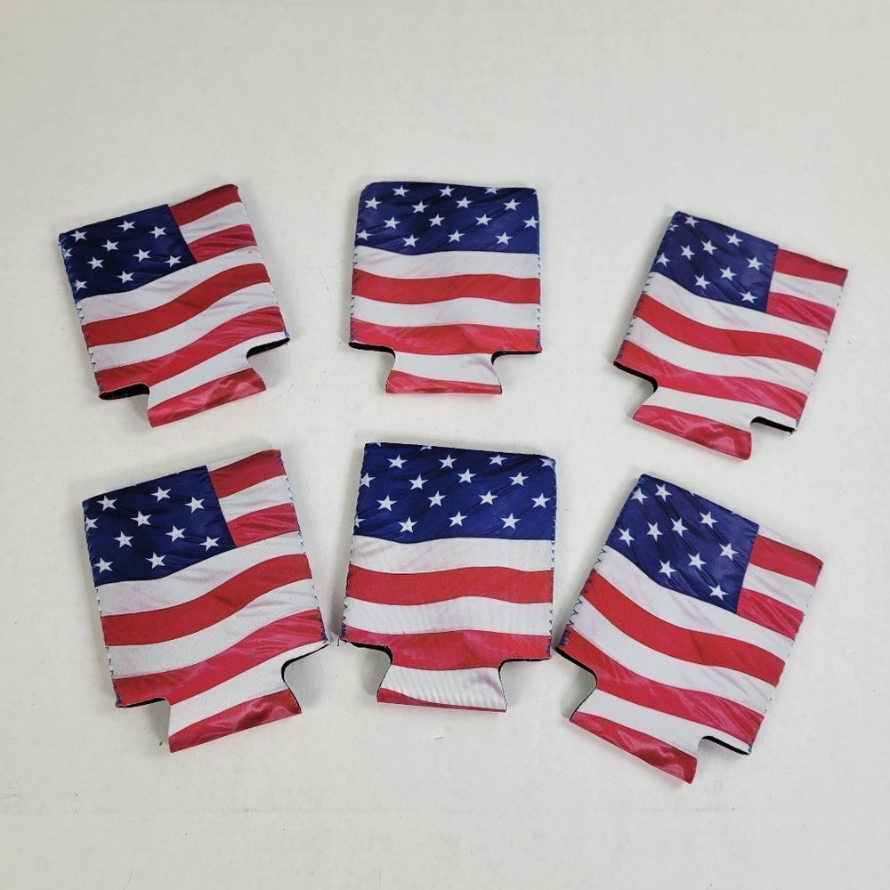 ‎American Flag Koozie Set